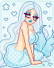 Blue mermaid