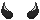 Black devil horns