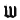 W goth letter