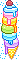 . rainbow cone