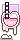 . gooey drink : pink