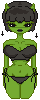 Green Demon Doll