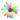 Rainbow flower