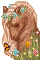 Vintage Floral Horse